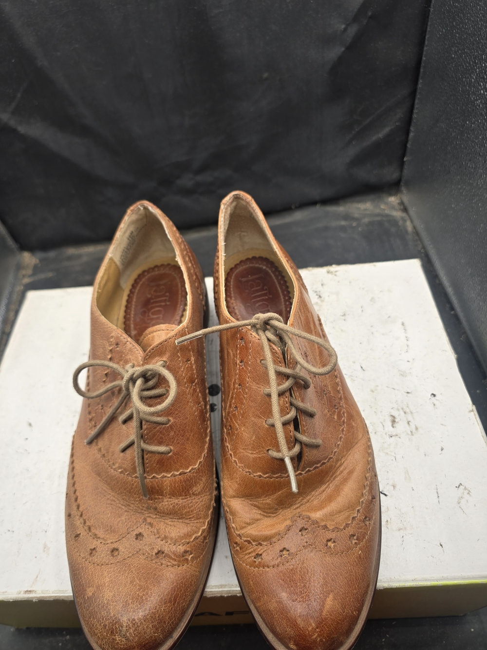 Latigo Brown Leather Wingtip Derby Oxfords